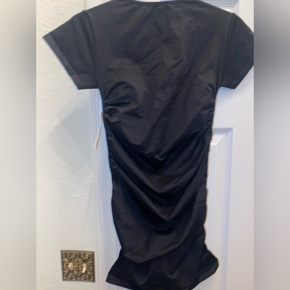 NWT BLANQI EVERYDAY BLACK CAP SLEEVE MIDI MATERNITY DRESS💕🖤💖 SIZE SMALL - Picture 6 of 10